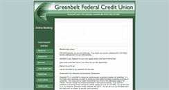 Desktop Screenshot of greenbeltfcu.com